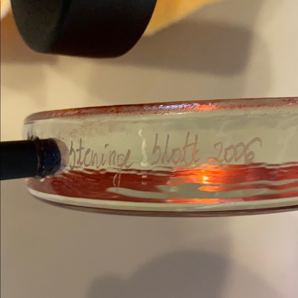 Steninge Slott Signed Art Glass Candleholder - Picture 8 of 8